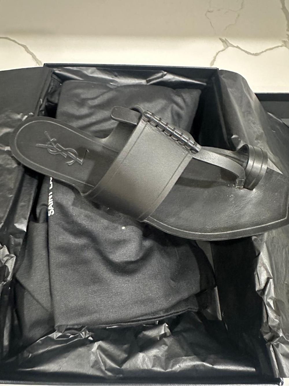 Saint Laurent Black Shoe Box with Retail Labels